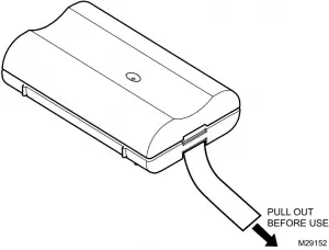 Fig. 6. Battery tab removal