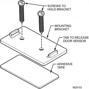Fig. 7. Door sensor bracket mounting