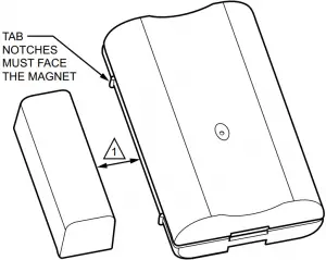 Fig. 9. Maximum distance between door sensor and magnet