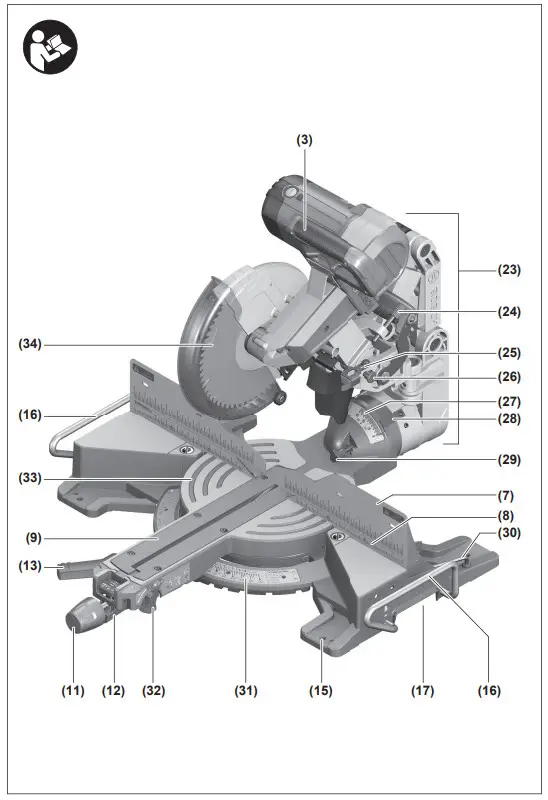 BOSCH GCM 10 GDJ Professional Sliding Mitre Saw - Fig 2