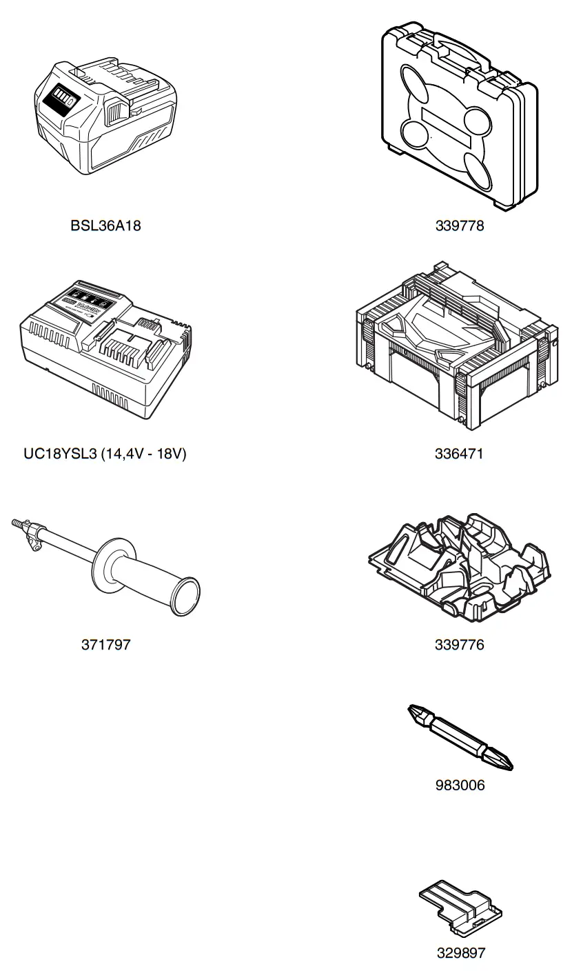 HiKOKI DS 36DA Multi Volt Cordless Combi Drill fig 11