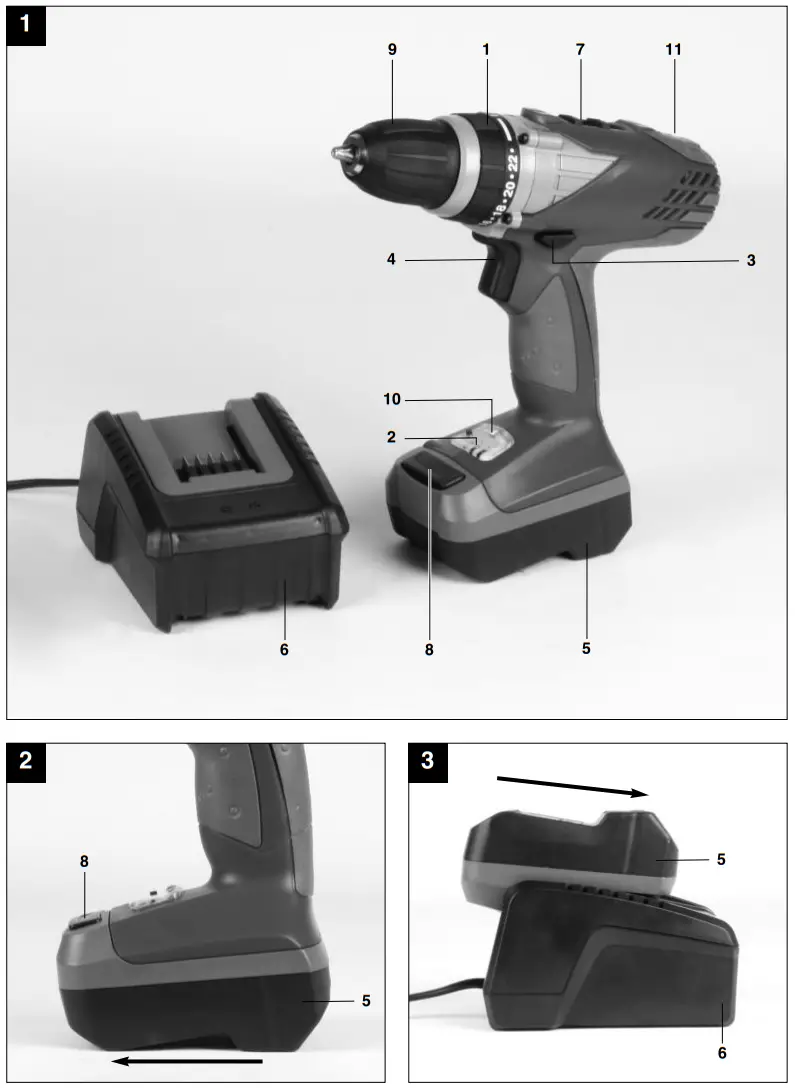 Einhell RTCD 18 1 Li Cordless Drill Screwdriver - fig