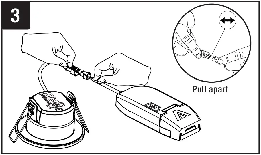 AURORA AU R6CWS Switchable 6W Fire Rated Downlight - Figure 3