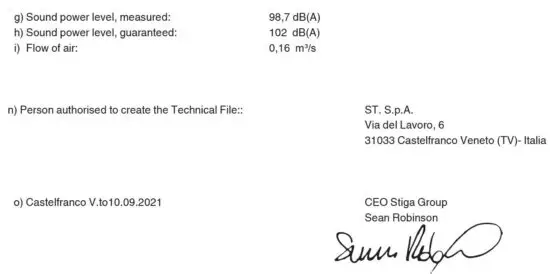 FIG 11 DECLARATION OF CONFORMITY