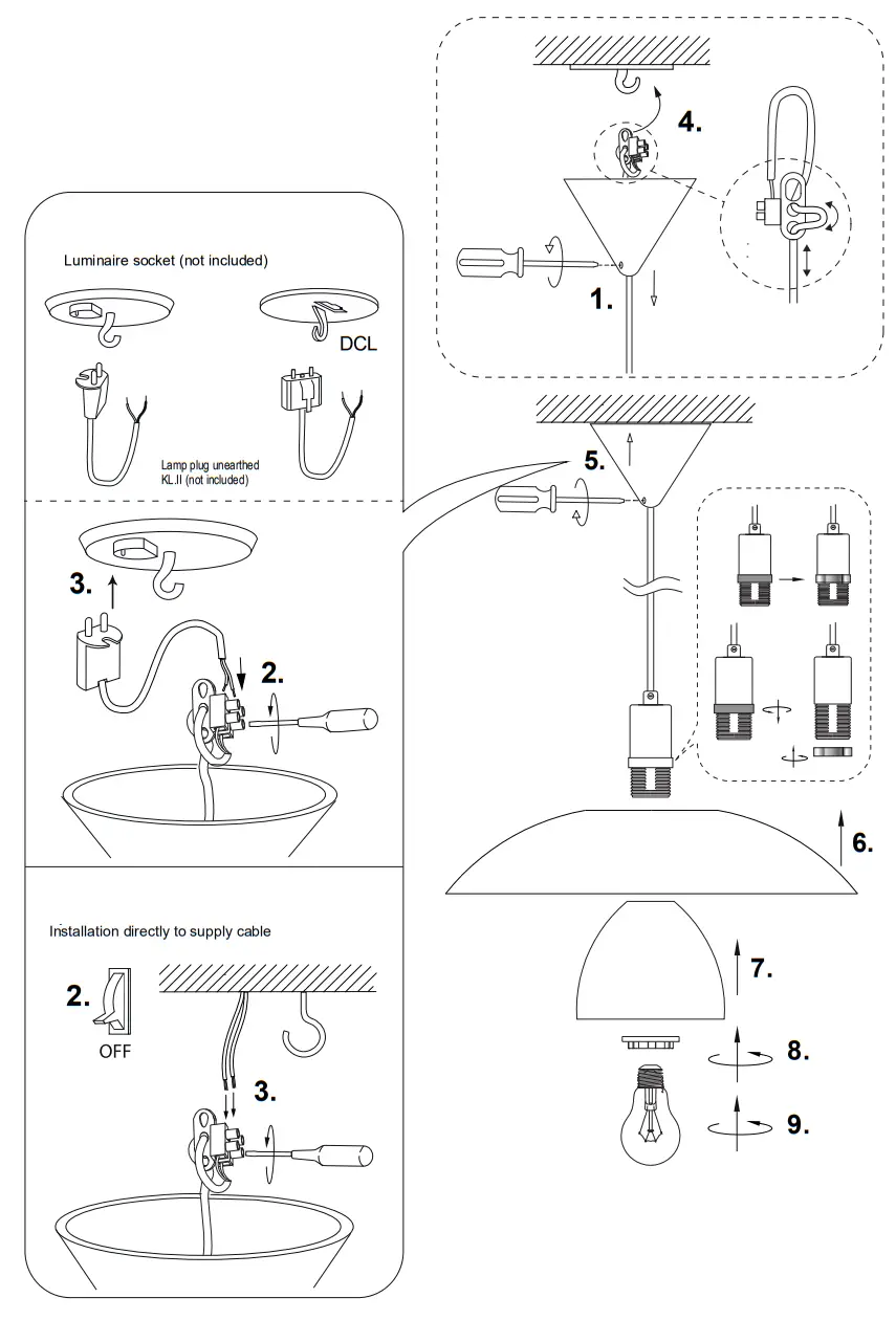 ANETA LIGHTING ALFA 15107 Ceiling Lamp 42cm