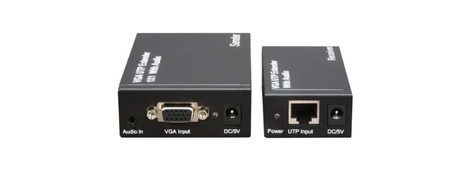 Audio Visual Vga Utp Extender 1x1 Splitter With Audio User Manual