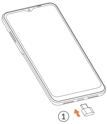 TCL alcatel 1v - Charge the battery