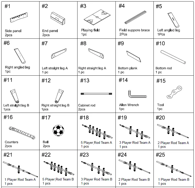 COUGAR 8717973936046 Scorpion Kick TS Folding Football Table 1