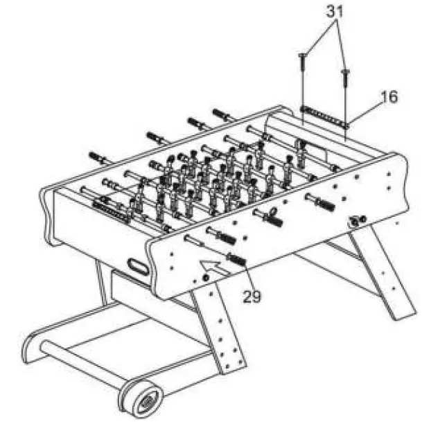 COUGAR 8717973936046 Scorpion Kick TS Folding Football Table 10