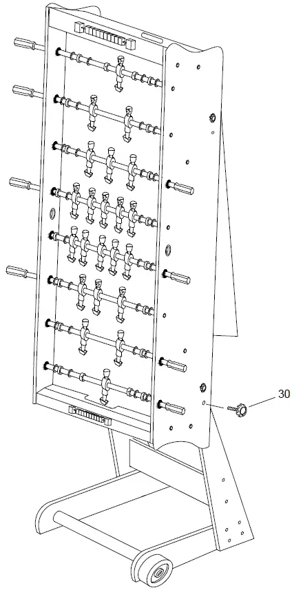 COUGAR 8717973936046 Scorpion Kick TS Folding Football Table 11