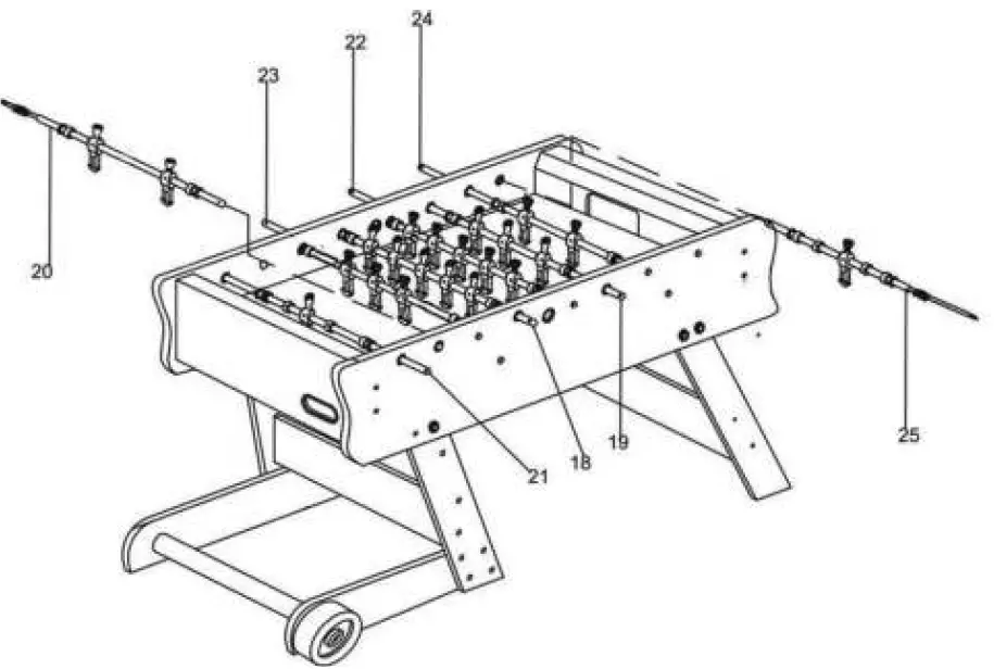 COUGAR 8717973936046 Scorpion Kick TS Folding Football Table 8