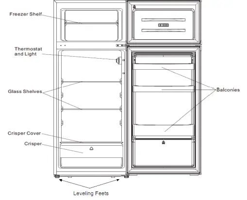 respekta-KS-143-WA -Fridge-freezer-1