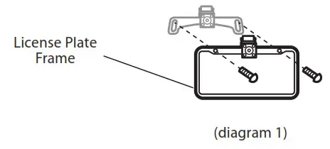 Boss BPLCAM Plate Mount Camera for Front or Rear - Installation - 2
