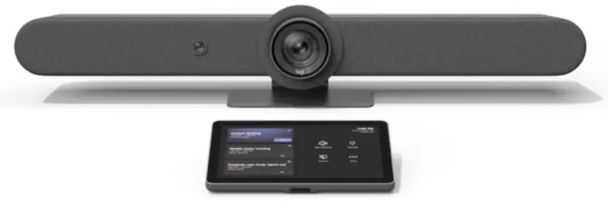 logitech 991 000419 Rally Bar Plus Tap IP Graphite Bundle for Video Meeting Rooms-