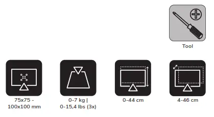 NEWSTAR Neomounts FPMA-D550D3BLACK - 1