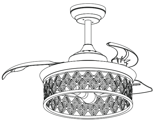 Parrot Uncle F3519110V 36 Inch Modern Ceiling Fan with Lighting and Remote - Featured Image