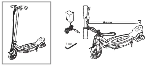 Razor-Power-E90-E95 -Glow-Electric Hub-Motor-Scooter-FIG-1