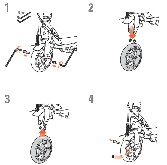 Razor-Power-E90-E95 -Glow-Electric Hub-Motor-Scooter-FIG-11