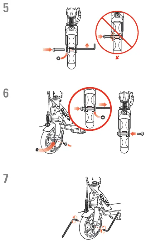 Razor-Power-E90-E95 -Glow-Electric Hub-Motor-Scooter-FIG-12