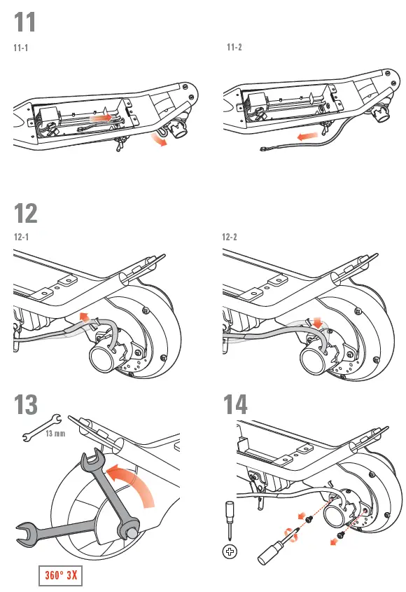 Razor-Power-E90-E95 -Glow-Electric Hub-Motor-Scooter-FIG-15