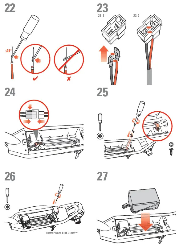 Razor-Power-E90-E95 -Glow-Electric Hub-Motor-Scooter-FIG-17