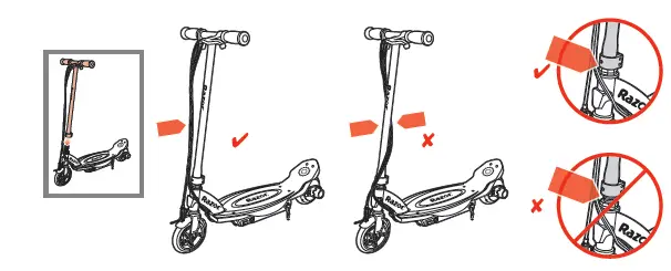Razor-Power-E90-E95 -Glow-Electric Hub-Motor-Scooter-FIG-2