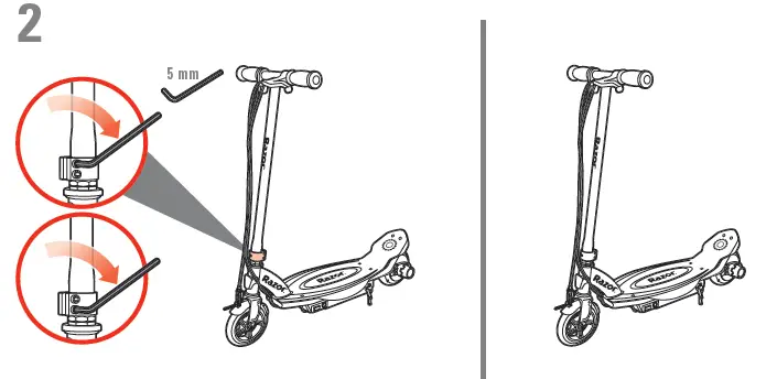 Razor-Power-E90-E95 -Glow-Electric Hub-Motor-Scooter-FIG-3