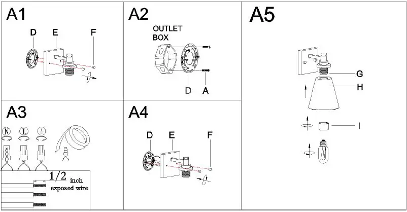 ZEVNI-A04667-Belem-8-Inch-H-Black-Wall-Sconce-fig- (4)