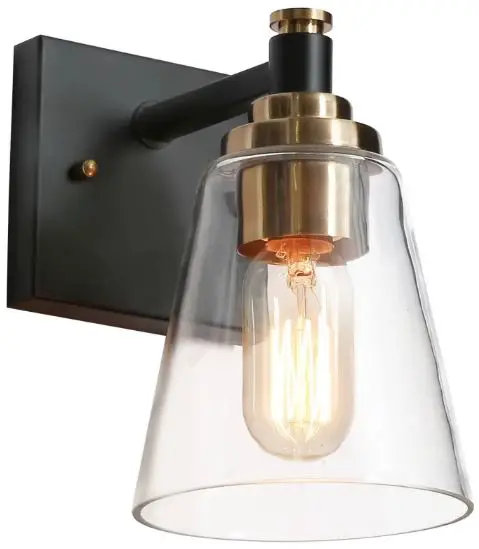 ZEVNI-A04667-Belem-8-Inch-H-Black-Wall-Sconce-product