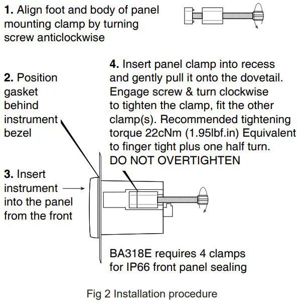 BEKA BA317E Tachometer Instruction Manual - Fig 2
