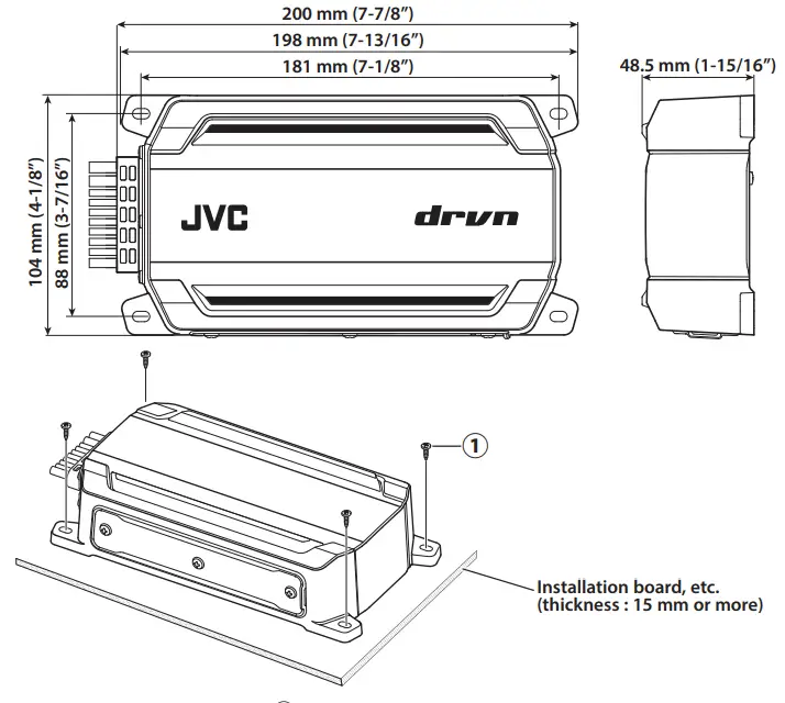 JVC KS-DR2001D Compact Mono Digital Amplifier - fig 7