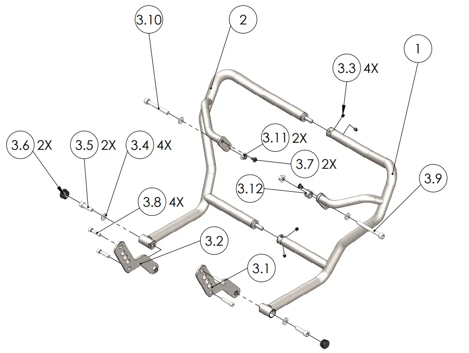 IBEX 10009401 Crashbar Kit - Fig7