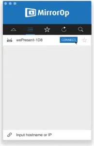 BARCO WiPG-1600W - Start the MirrorOp (Sender) App - Mac
