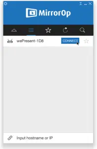 BARCO WiPG-1600W - Start the MirrorOp (Sender) App - Windows