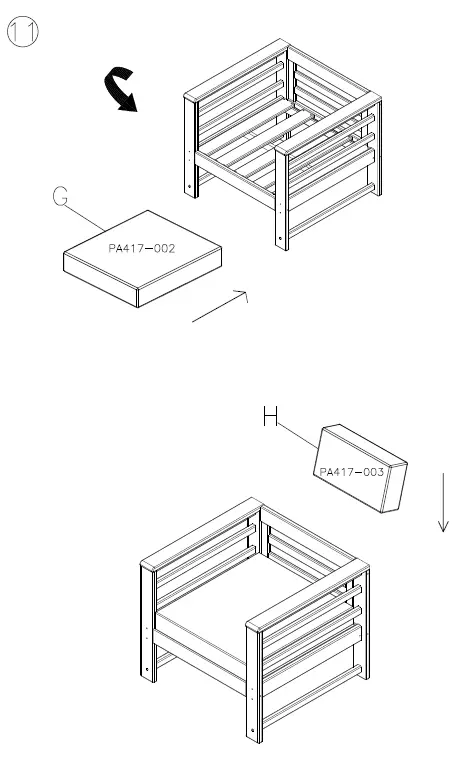 ASHLEY P417-820 Furniture Lounge Chair W - cushion 9