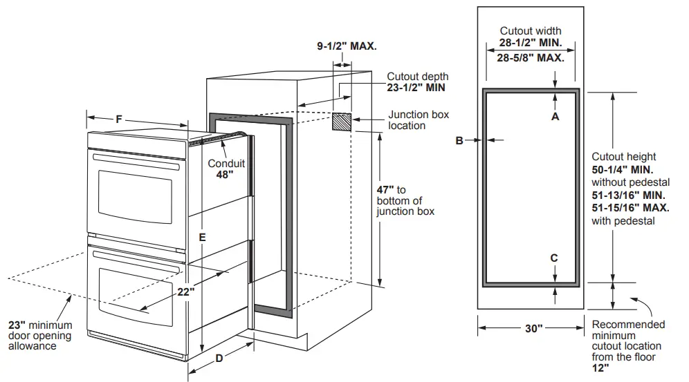 Dimensions And Installation Information (In Inches)