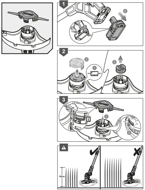 RYOBI RLT183225F Cordless Grass Trimmer-fig12