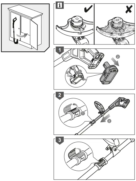 RYOBI RLT183225F Cordless Grass Trimmer-fig16