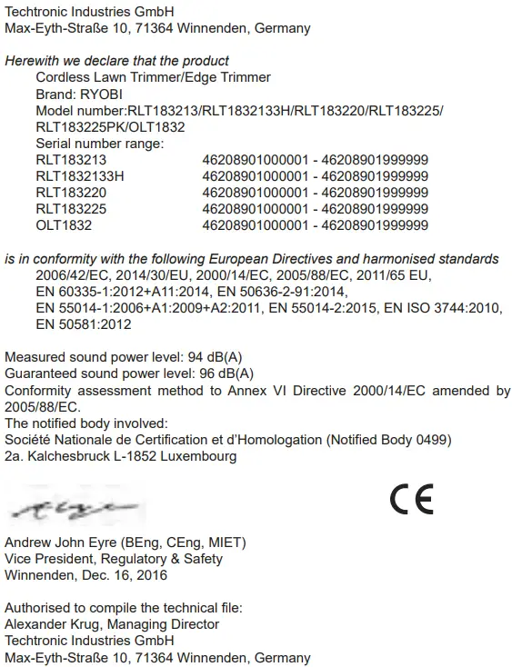 RYOBI RLT183225F Cordless Grass Trimmer-fig18