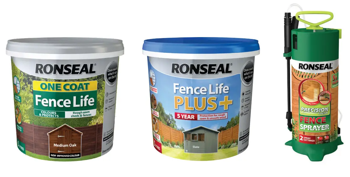 RONSEAL 151222 Life Plus Shed and Fence Treatment Medium Oak 9Ltr-