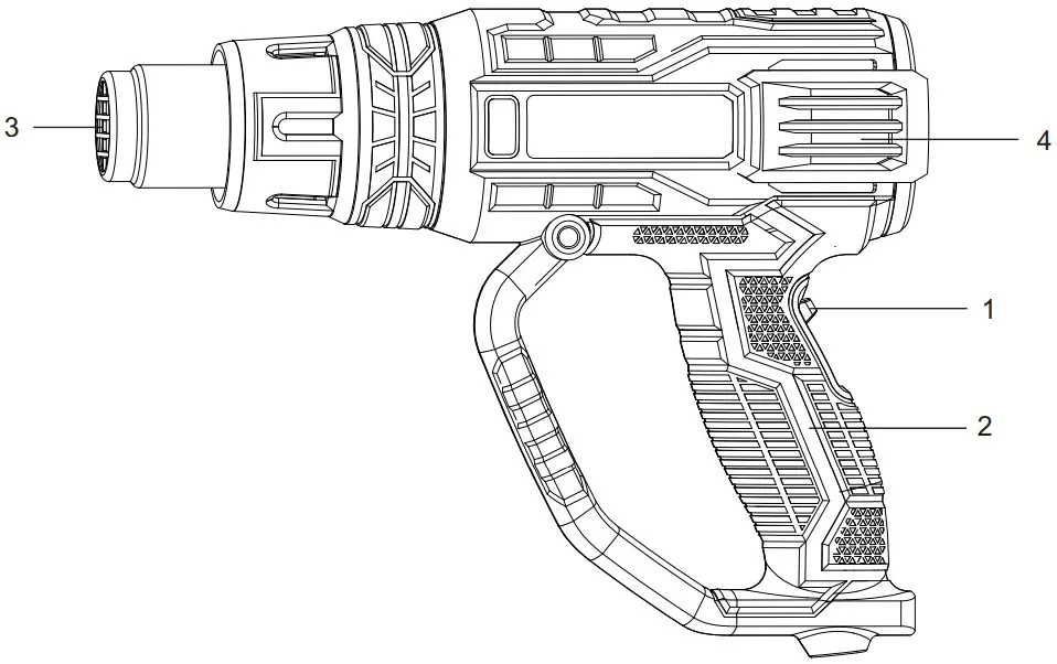 BLAUPUNKT HG2010 Electric Heat Gun - FIGURE 1