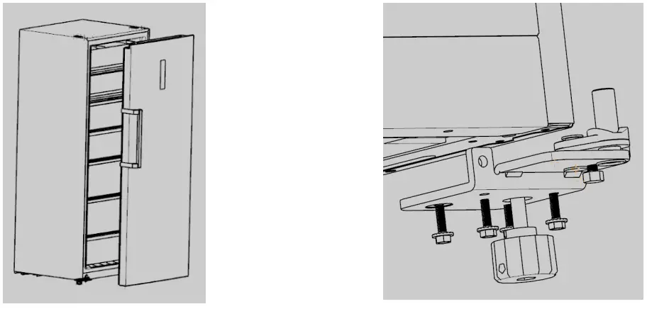 CHiQ CSH379NBSL2 Hybrid Upright Freezer - Figure 3