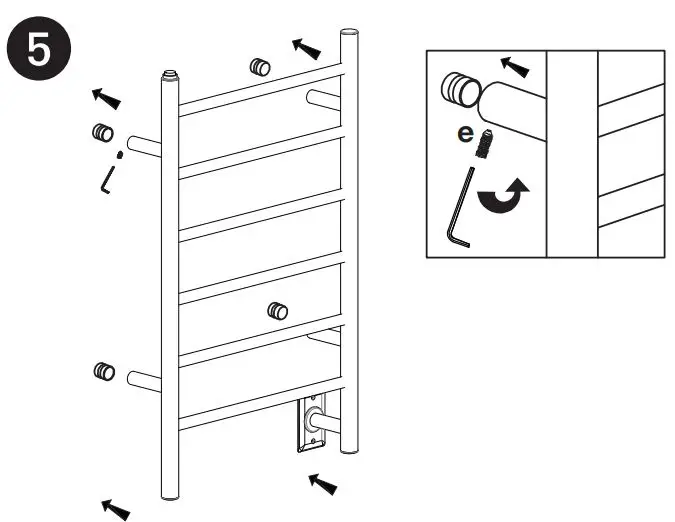 ancona PATIM-01 Comfort 6 Dual Towel Warmer - Hardwire Installation Figure 5