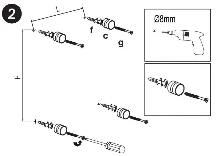 ancona PATIM-01 Comfort 6 Dual Towel Warmer - Plug-In Installation Figure 2