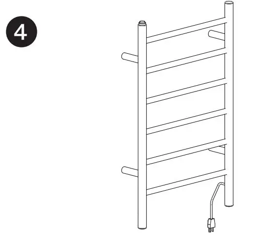 ancona PATIM-01 Comfort 6 Dual Towel Warmer - Plug-In Installation Figure 4