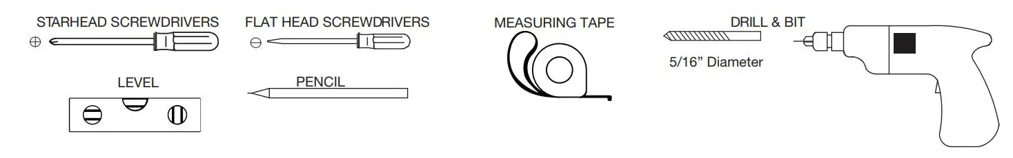 ancona PATIM-01 Comfort 6 Dual Towel Warmer - Required Tools