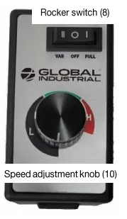 GLOBAL INDUSTRIAL 293163 Variable Speed Control Switch - fig