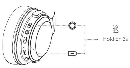 RUNOLIM WH204A Wireless Headphone User Manual - Clear Paired Device