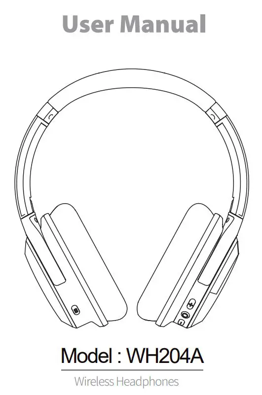 RUNOLIM WH204A Wireless Headphone User Manual
