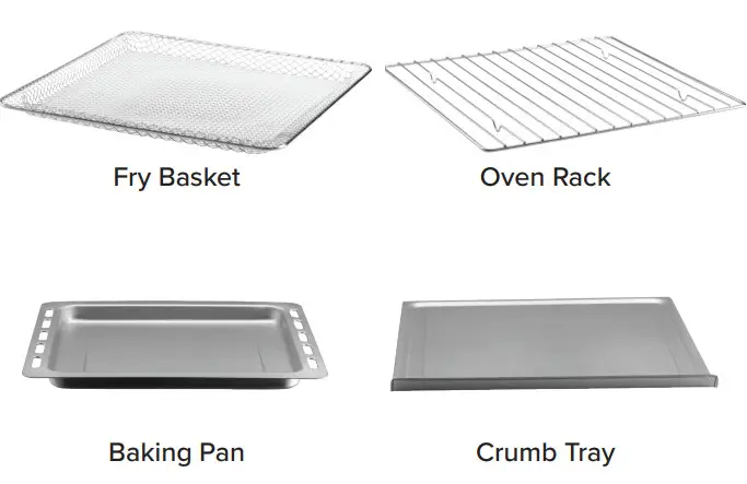 Gourmia Digital French Door Air Fryer Oven - ACCESSORIES